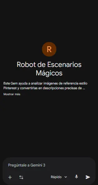 Robot de Escenarios Mágicos
